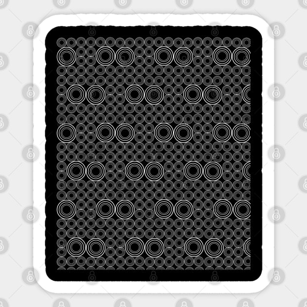 Seamless Circle Pattern Sticker by Ezzkouch